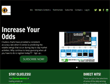 Tablet Screenshot of clueless8.com